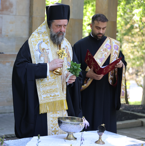Blessing of the Waters in Greek Cultrual Garden in Cleveland