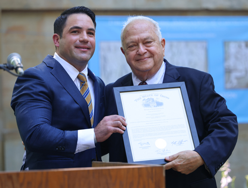 Rep. Steven J. Demetriou and Lou Frangos