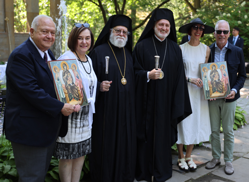 His Eminence Archbishop Elpidophoros and honorees