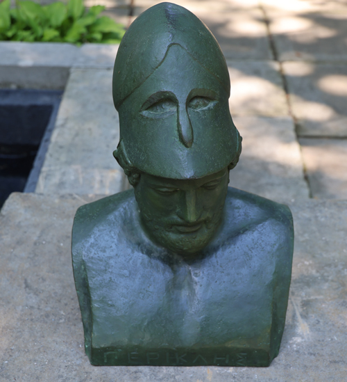 Bust in the Greek Garden