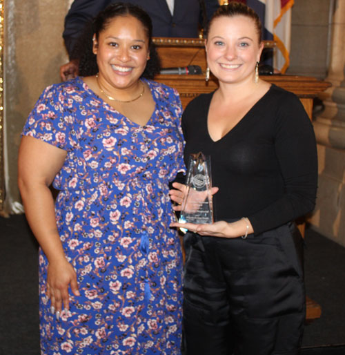 Award at Hispanic Heritage Night closing