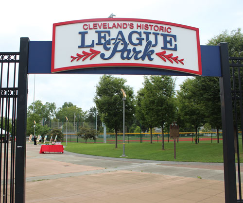Cleveland's historic League Park gate sign
