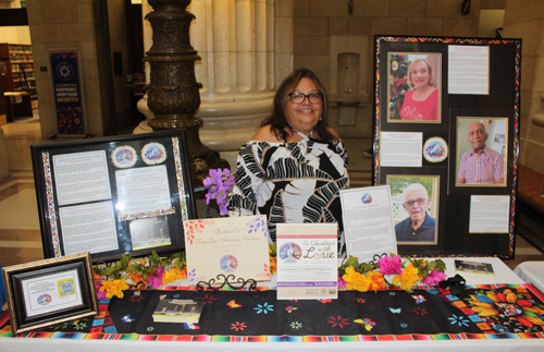 Maria Santana with a new group named LAHSO ( Latin American Historical Society of Cleveland)