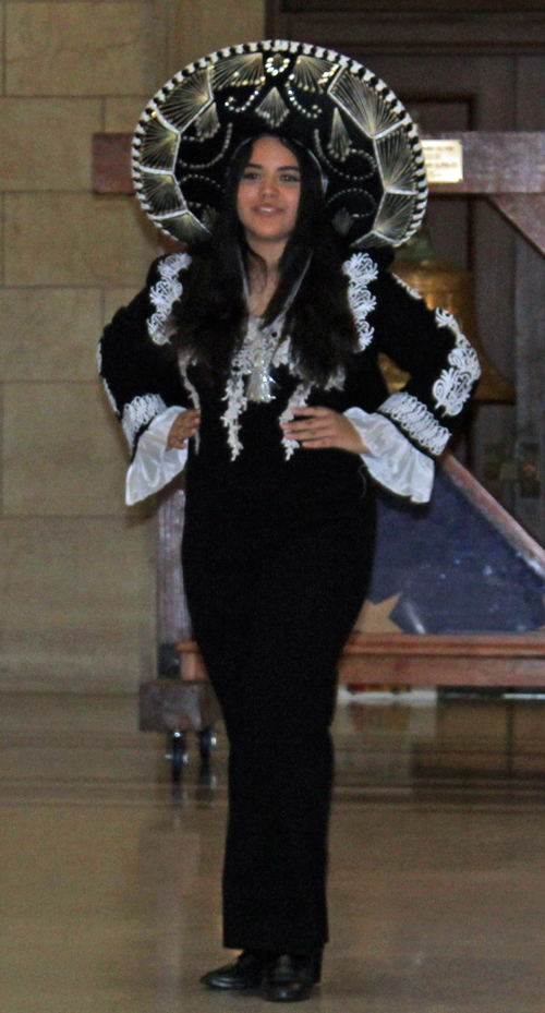 Latina Image Fashion Show ladies in colorful costumes