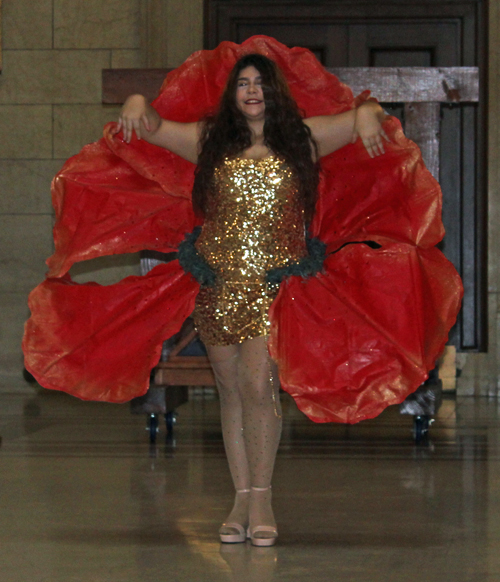 Latina Image Fashion Show ladies in colorful costumes