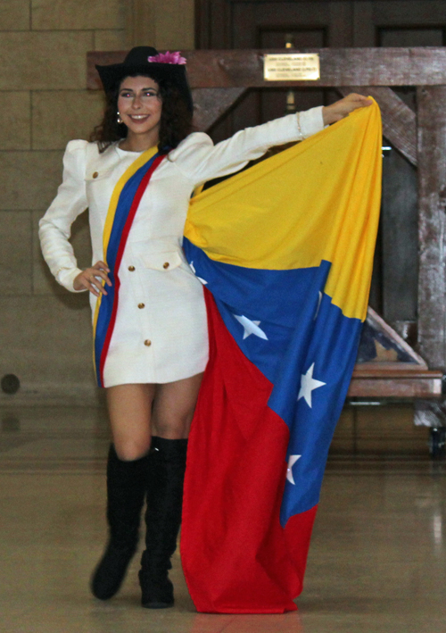 Latina Image Fashion Show ladies in colorful costumes