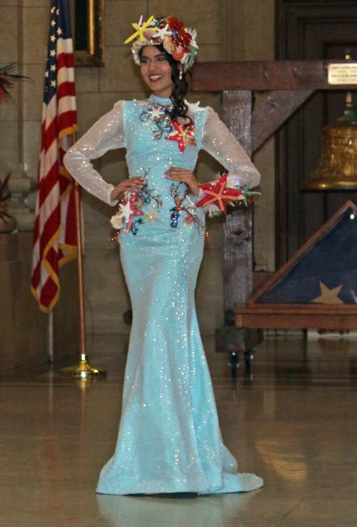 Latina Image Fashion Show ladies in colorful costumes