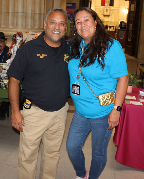 HPOA Seargeant Manny Velez with Leticia Maldonado 