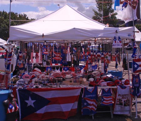 Food stand at Puerto Rican and Latino fest 2009 in Cleveland