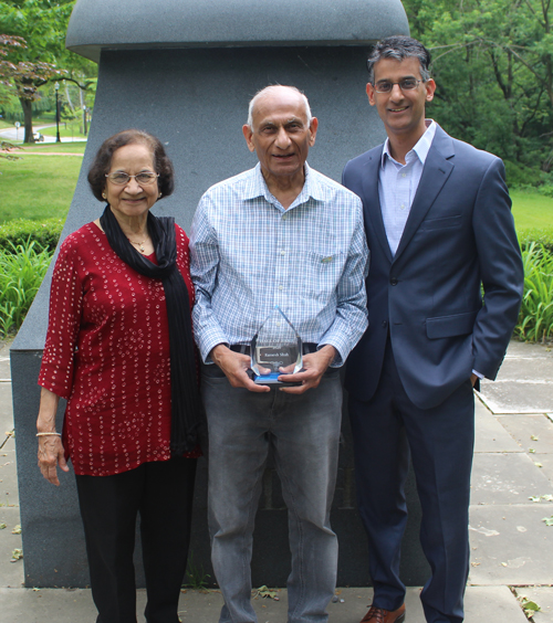 Dr. Jaya and Ramesh Shah with son Baiju Shah