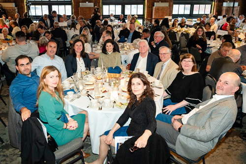 Albanian community table with Dona Brady