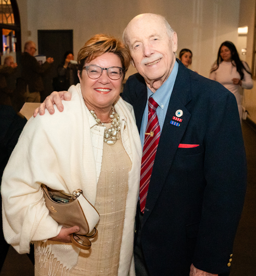 Slovenia Consul General Alenka Jerak and August Pust