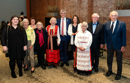 Erika Puussaar with Estonian Ambassador and friends