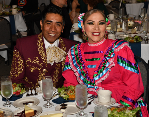 Mexican couple at HOLA table