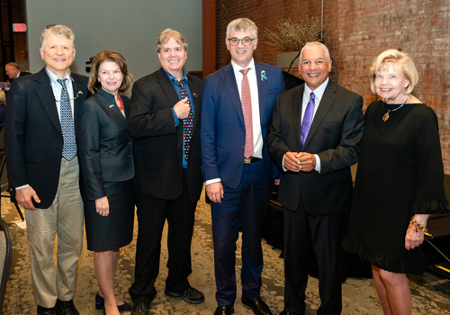 Ukrainian leaders Dr. George Jaskiw and Marta Kelleher, Dan Hanson, Ambassador Kristjan Prikk, Russ Mitchell and Honorary Lithuanian Consul Ingrida Bublys