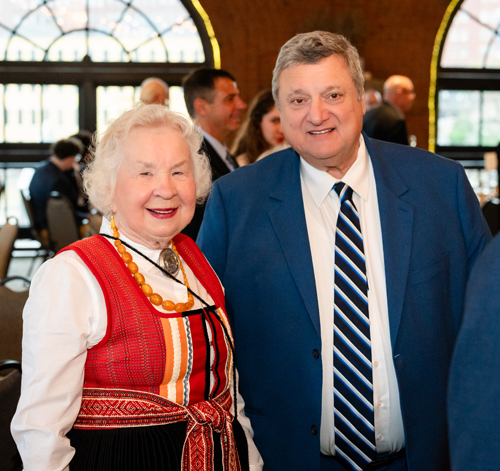 Erika Puussaar with 2023 inductee Pierre Bejjani