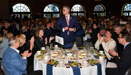 Estonian Ambassador Kristjan Prikk being introduced