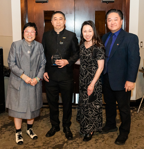 Margaret Wong, Johnny Wu and Lisa and Wayne Wong