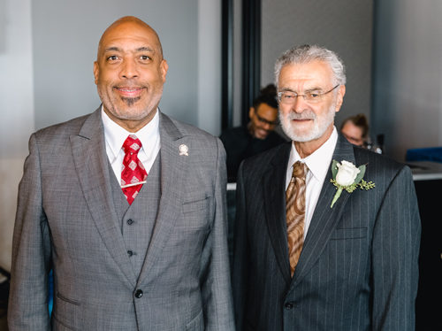 Blaine Griffin and Mayor Frank G. Jackson