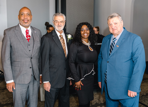 Blaine Griffin, Mayor Jackson, Valarie McCall and Pierre Bejjani