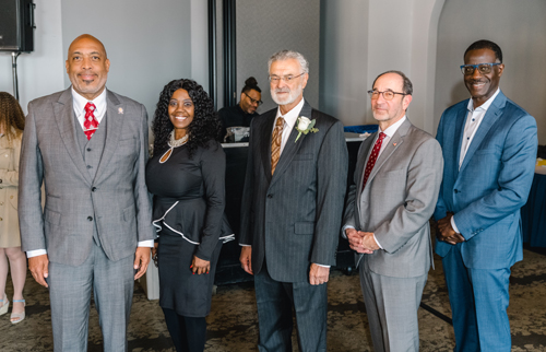 Blaine Griffin, Valarie McCall, Mayor Jackson, Tony Brancatelli