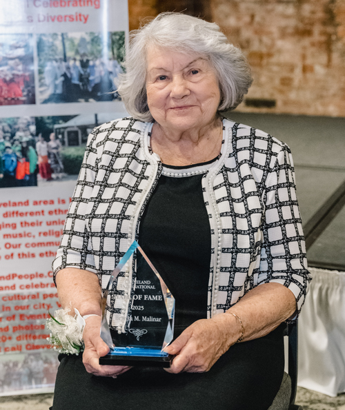 Branka Malinar in Cleveland International Hall of Fame