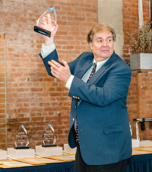 Dan Hanson with award