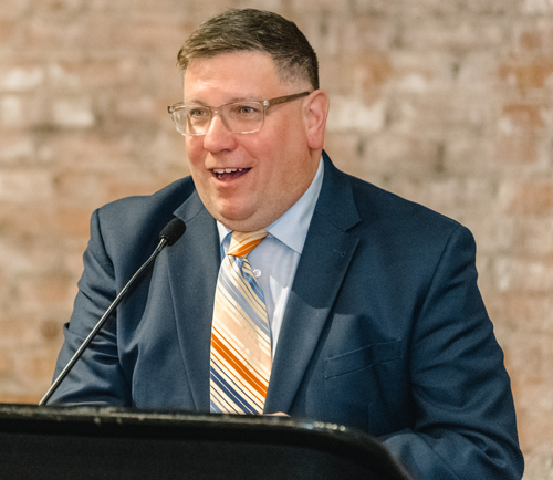 Joe Cimperman inducts David Gilbert into Cleveland International Hall of Fame