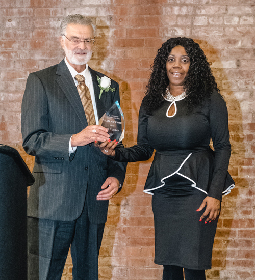Valarie McCall inducts Mayor Frank G. Jackson into Cleveland International Hall of Fame