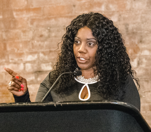 Valarie McCall inducts Mayor Frank G. Jackson into Cleveland International Hall of Fame