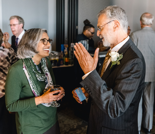 Tania Menese and Mayor Jackson