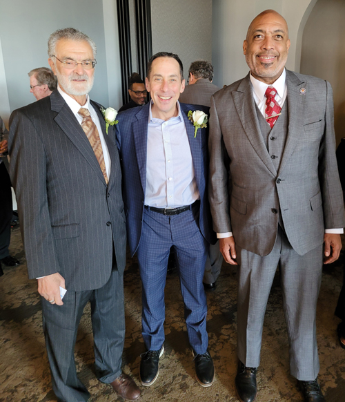 Mayor Frank Jackson, David Gilbert and Blaine Griffin