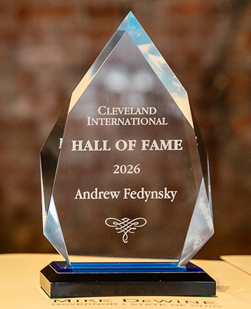 Andy Fedynsky Cleveland International Hall of Fame