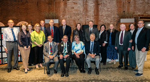 Andy Fedynsky friends at the Cleveland International Hall of Fame