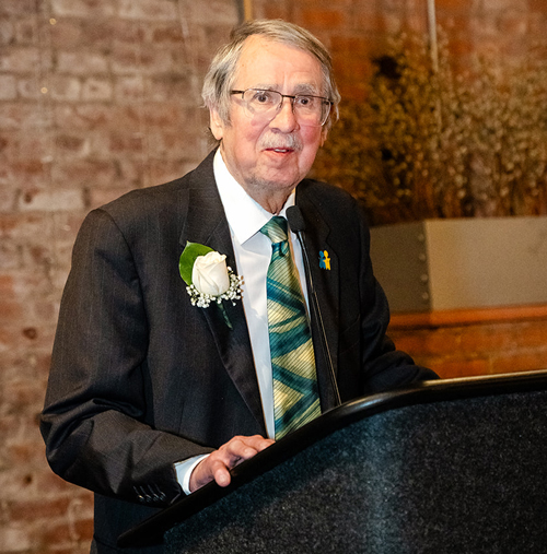 Andy Fedynsky in the Cleveland International Hall of Fame