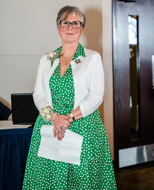 Mary Anne DeGrandis Baucco with Debbie Hanson Forever Young Award