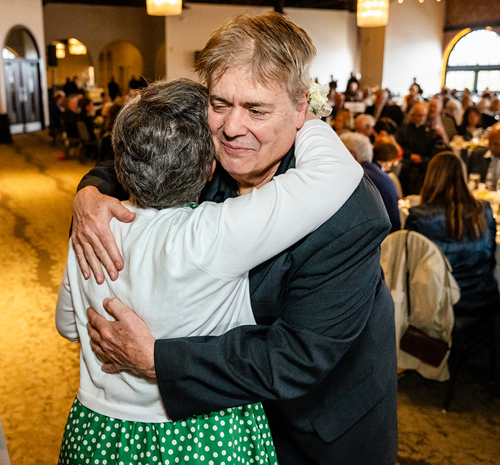 Mary Anne DeGrandis Baucco with Dan Hanson