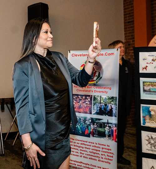 Lucy Torres in Cleveland International Hall of Fame