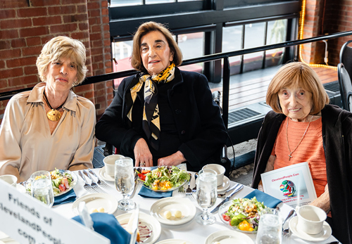 Catherine Jorgensen McCutcheon friends at Cleveland International Hall of Fame