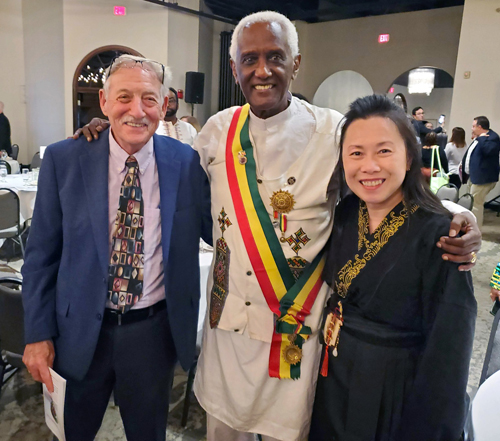 George Burke, Aklilu Demessie and Lisa Wong
