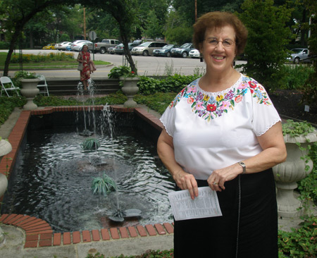 Carolyn Balogh in Hungarian Cultural Garden
