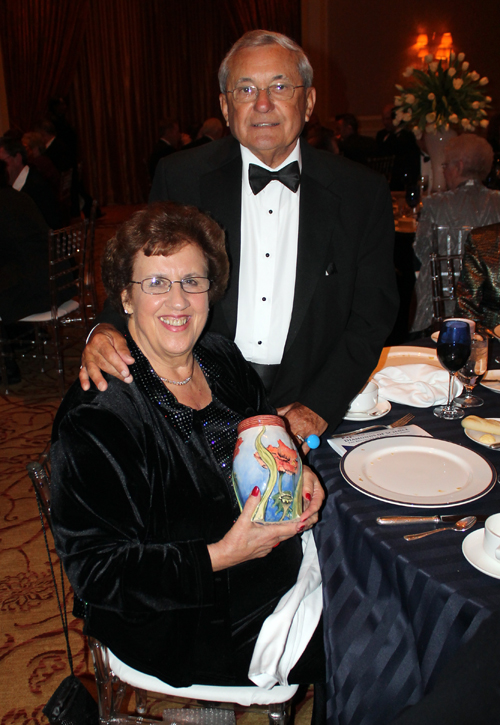 Jim and Carolyn Balogh with award