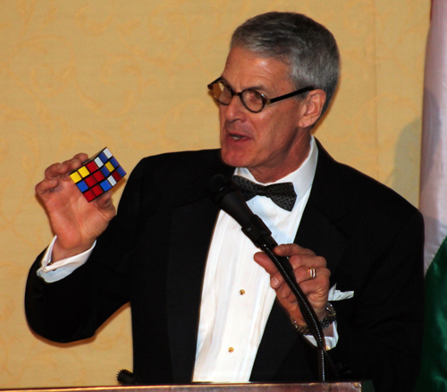 David Wittman with Rubik Cube
