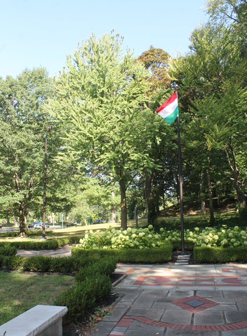 Flag of Hungary in Hungarian Cultural Garden