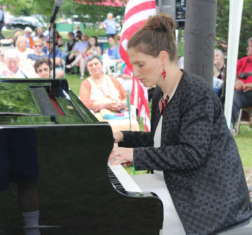 Vera Holczer performed Bells of Geneva by Liszt at the 80th anniversary celebration of the Hungarian Cultural Garden