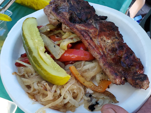Hungarian food plate at Hungarian Scout Festival