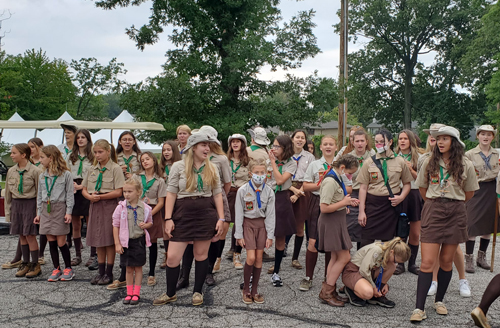 Young scouts at Hungarian Scout Festival