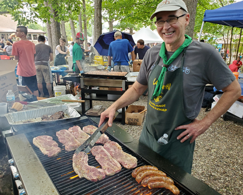 Grilling at the 65th Hungarian Scout Festival