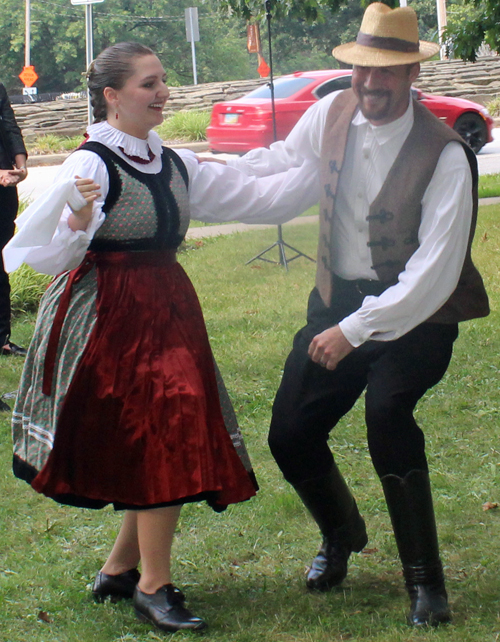 Hungarian Scout Folk Ensemble dancers