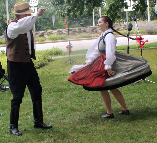 Hungarian Scout Folk Ensemble dancers